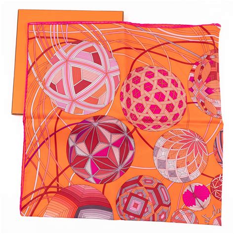 Hermes L'Art Du Temari Silk Scarf 90 